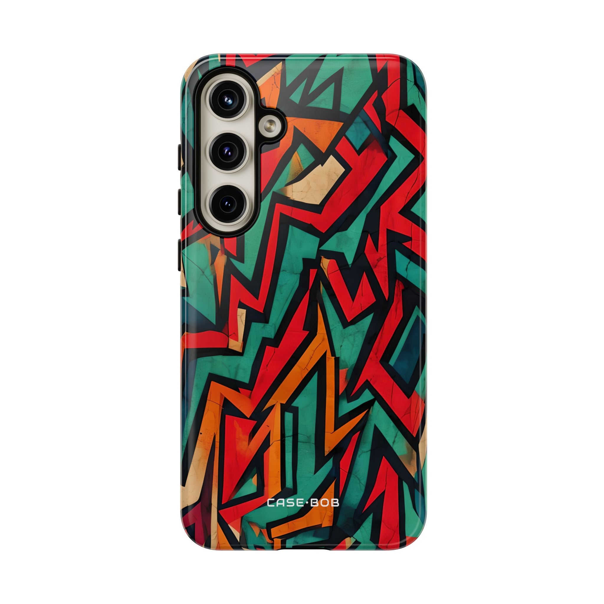 Crimson Zigzag Samsung S24 Plus Case - Tough