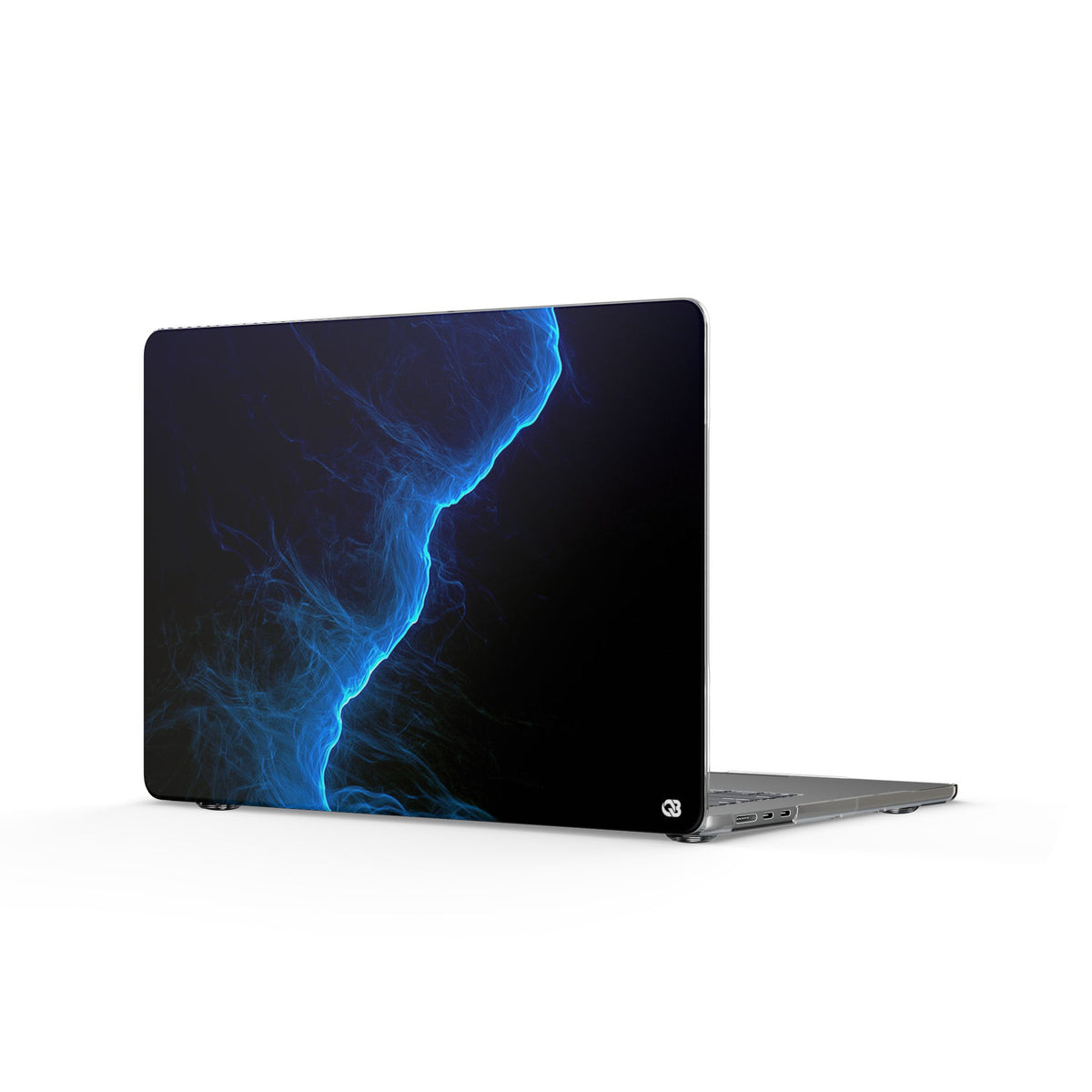 Electric Azure Drift · Clear Hard Case for MacBook · Blue