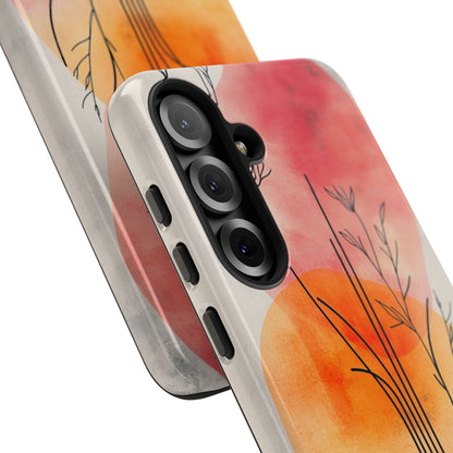 Curved Stem Sunset Samsung S25 Plus Case - Tough