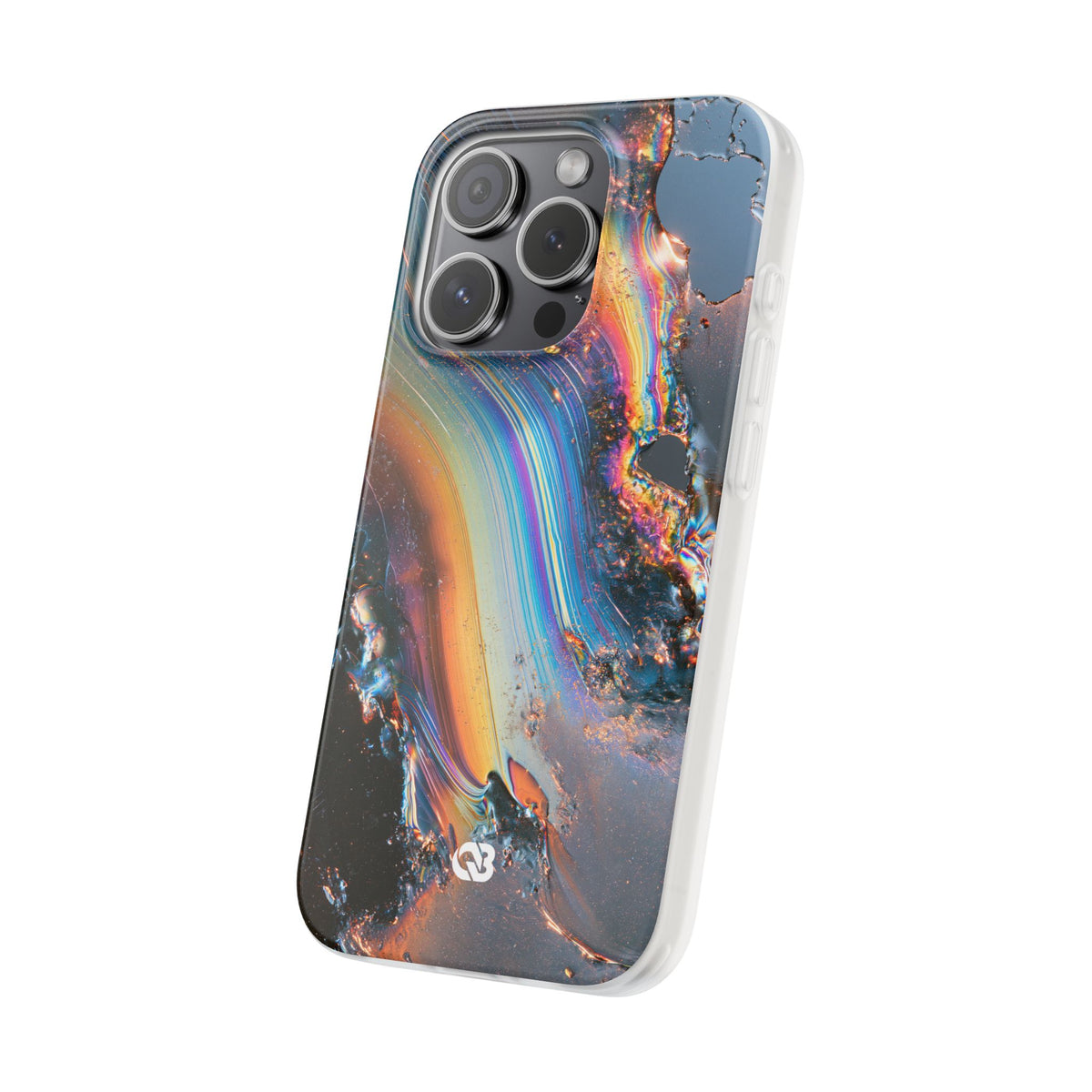 Prismatic Aura Flow · Lite Phone Case for iPhone ·  Blue