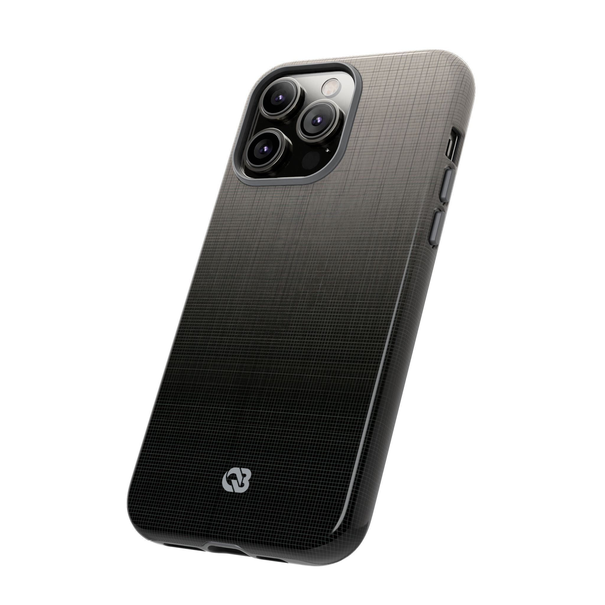 Grey Tough Phone Case for iPhone - Faded Sand Mesh