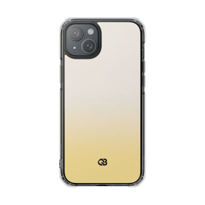 Solar Cream Ombre · Clear Impact Magnetic Phone Case for iPhone · Yellow