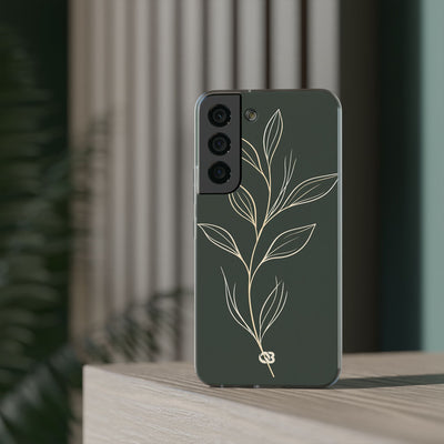 Minimal Botanical Stem · Lite Phone Case for Samsung · Green