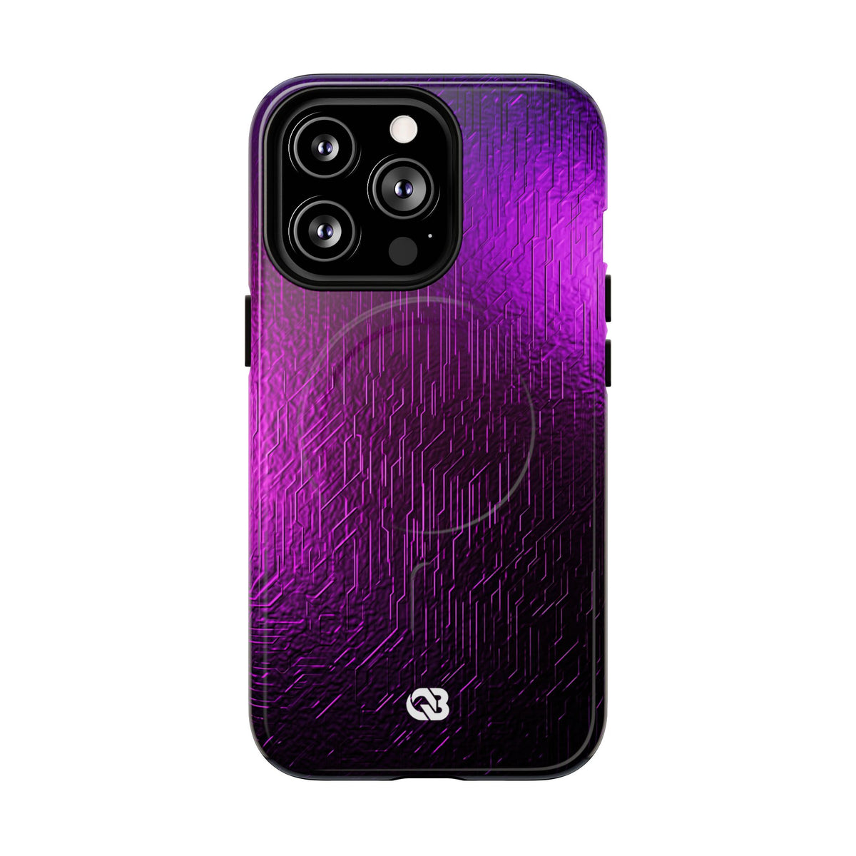 Violet Cyber Circuit · Tough 2.0 Magnetic Phone Case for iPhone · Purple