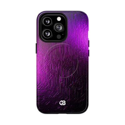 Violet Cyber Circuit · Tough 2.0 Magnetic Phone Case for iPhone · Purple
