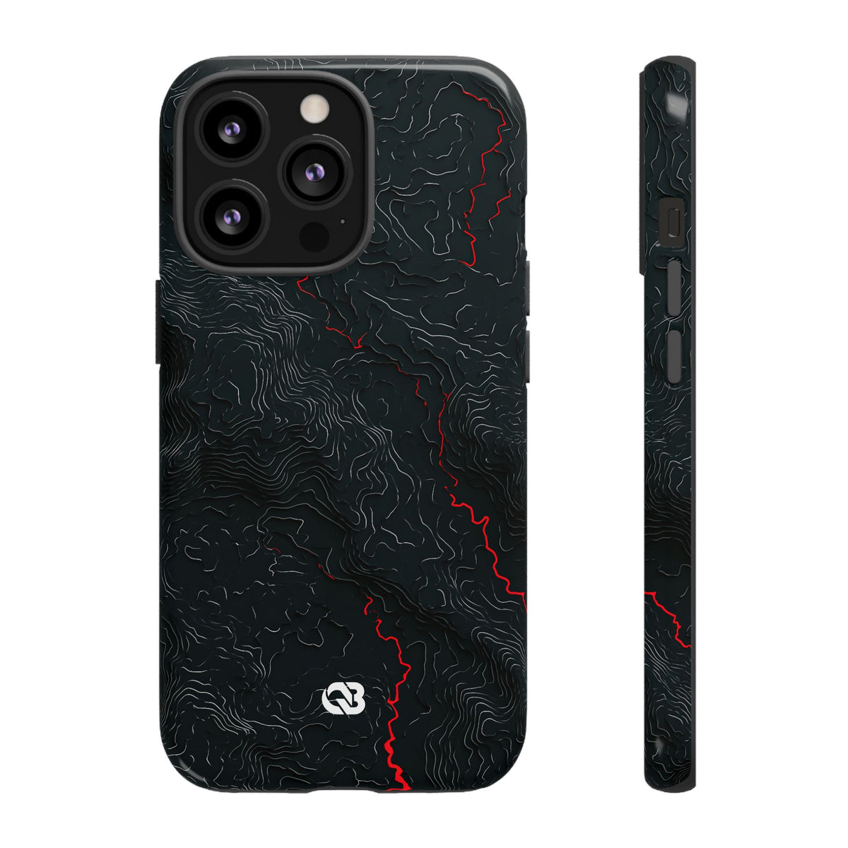 Crimson Rift · Tough Phone Case for iPhone · Black