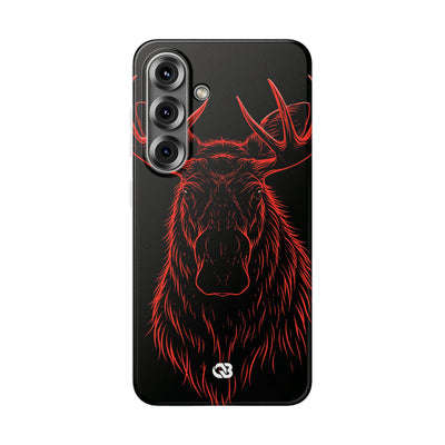 Crimson Horizon Moose · Lite Phone Case for Samsung · Black
