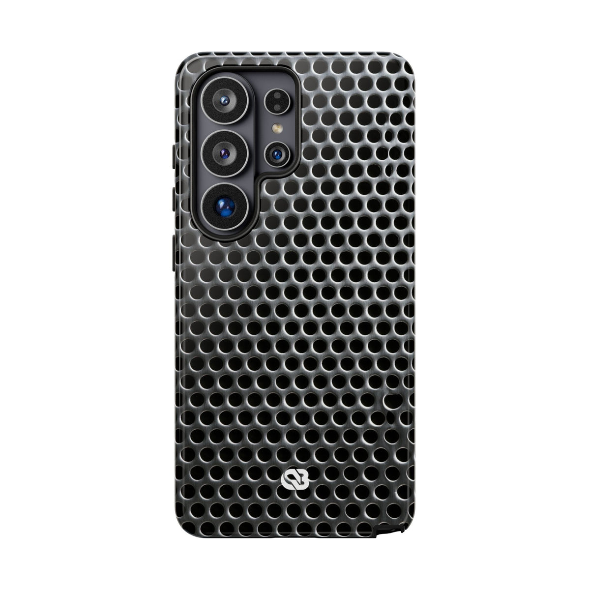 Brushed Perforated Steel · Tough Phone Case for Samsung · Silver