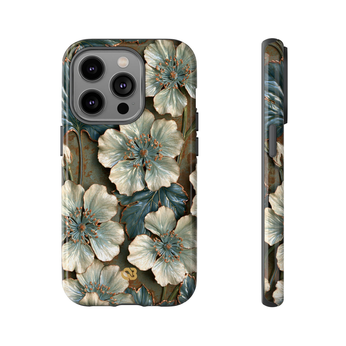 Gilded Blossom Reverie · Tough Phone Case for iPhone · Teal