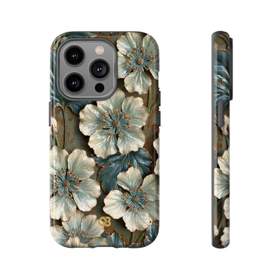 Gilded Blossom Reverie · Tough Phone Case for iPhone · Teal