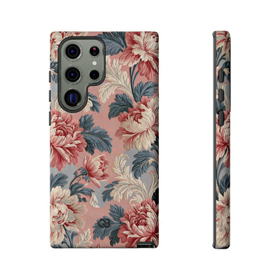 Blush Peony Jacquard · Tough Phone Case for Samsung · Pink