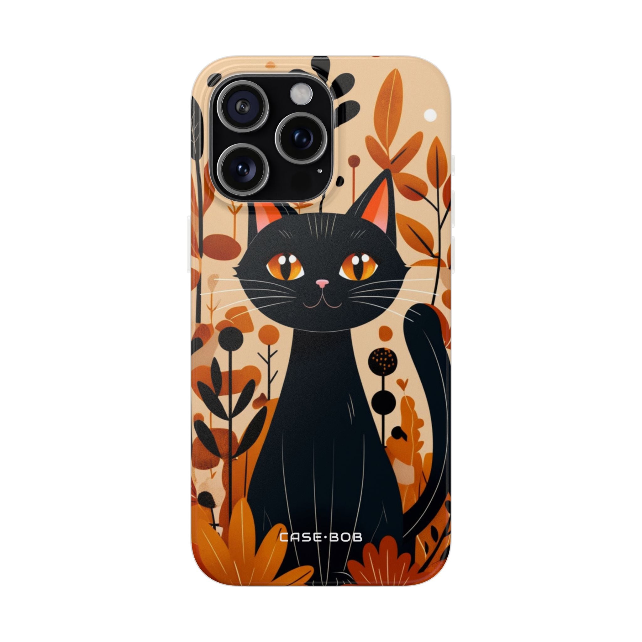 Schwarze Katze Glow iPhone 15 Pro Max Case - Soft