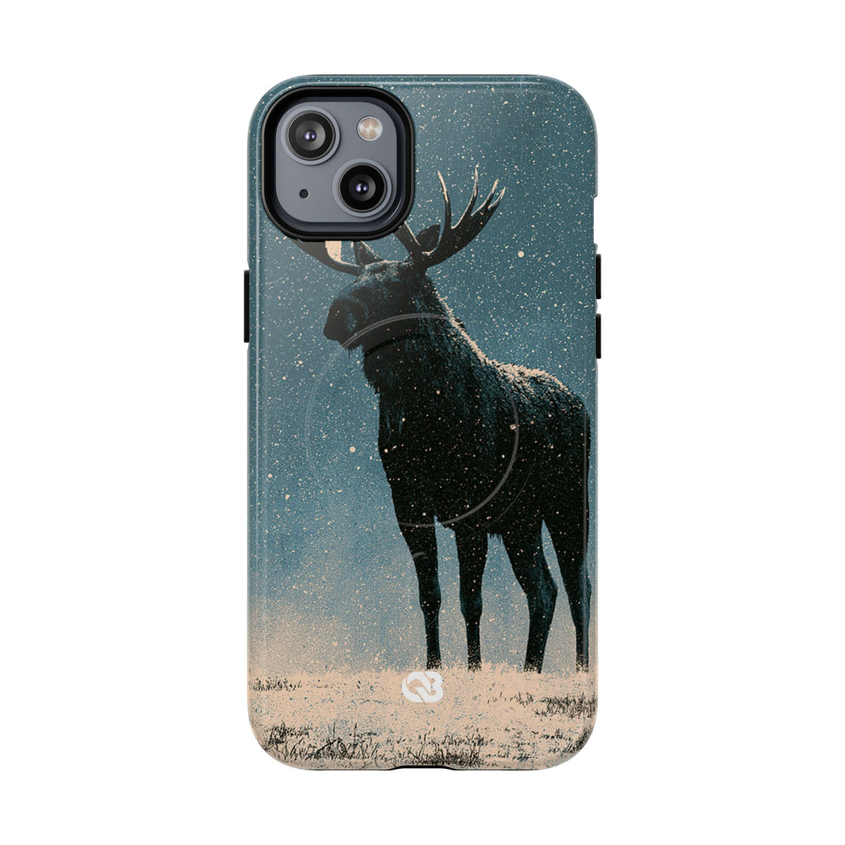 Nordic Boreal Moose · Tough 2.0 Magnetic Phone Case for iPhone · Blue