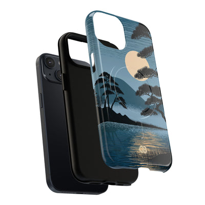 Blue Tough 2.0 Magsafe Phone Case for iPhone - Midnight Kyoto Pine