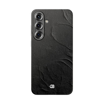 Obsidian Stucco Relief · Lite Phone Case for Samsung · Black