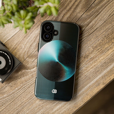 Blue Tough Phone Case for iPhone - Cyan Vector Sphere