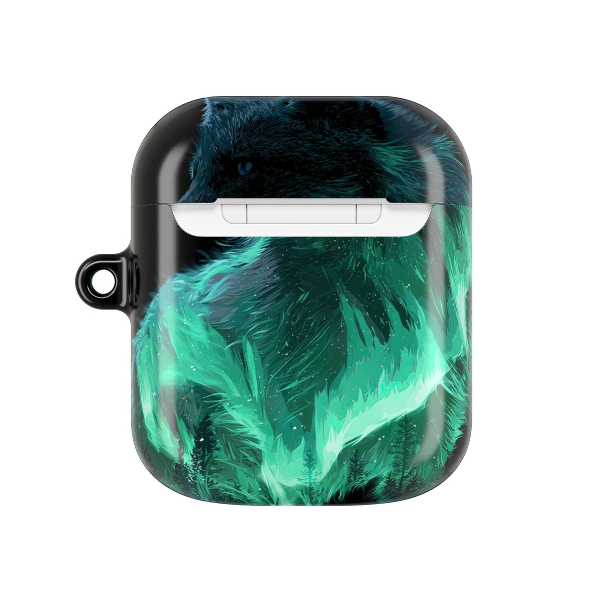 Nordic Aurora Fox · Hard Case for AirPods & AirPods Pro · Teal