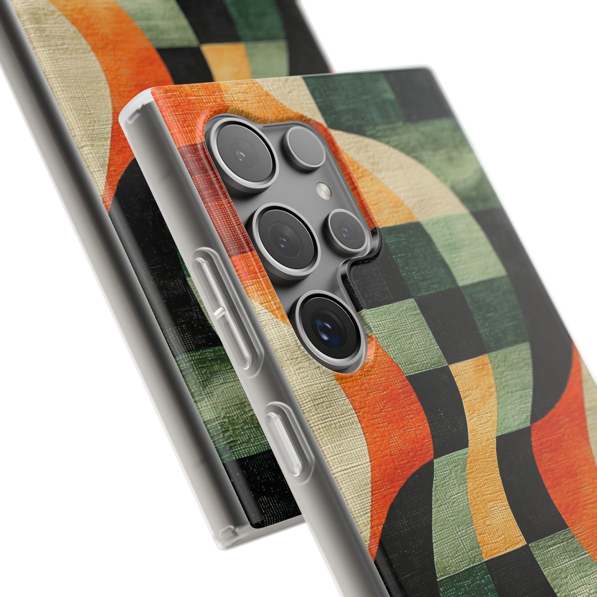 Burnt Orange Curve · Soft Handyhülle für Samsung