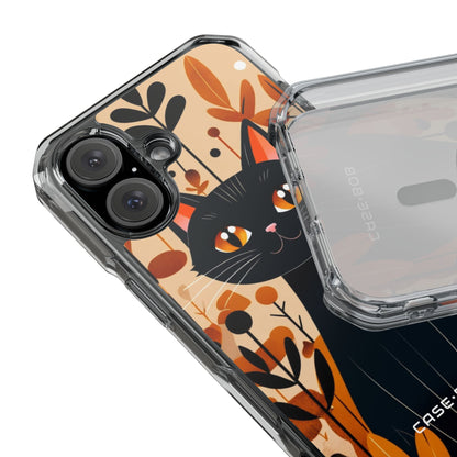 Schwarze Katze Glow iPhone 16 Case - Impact