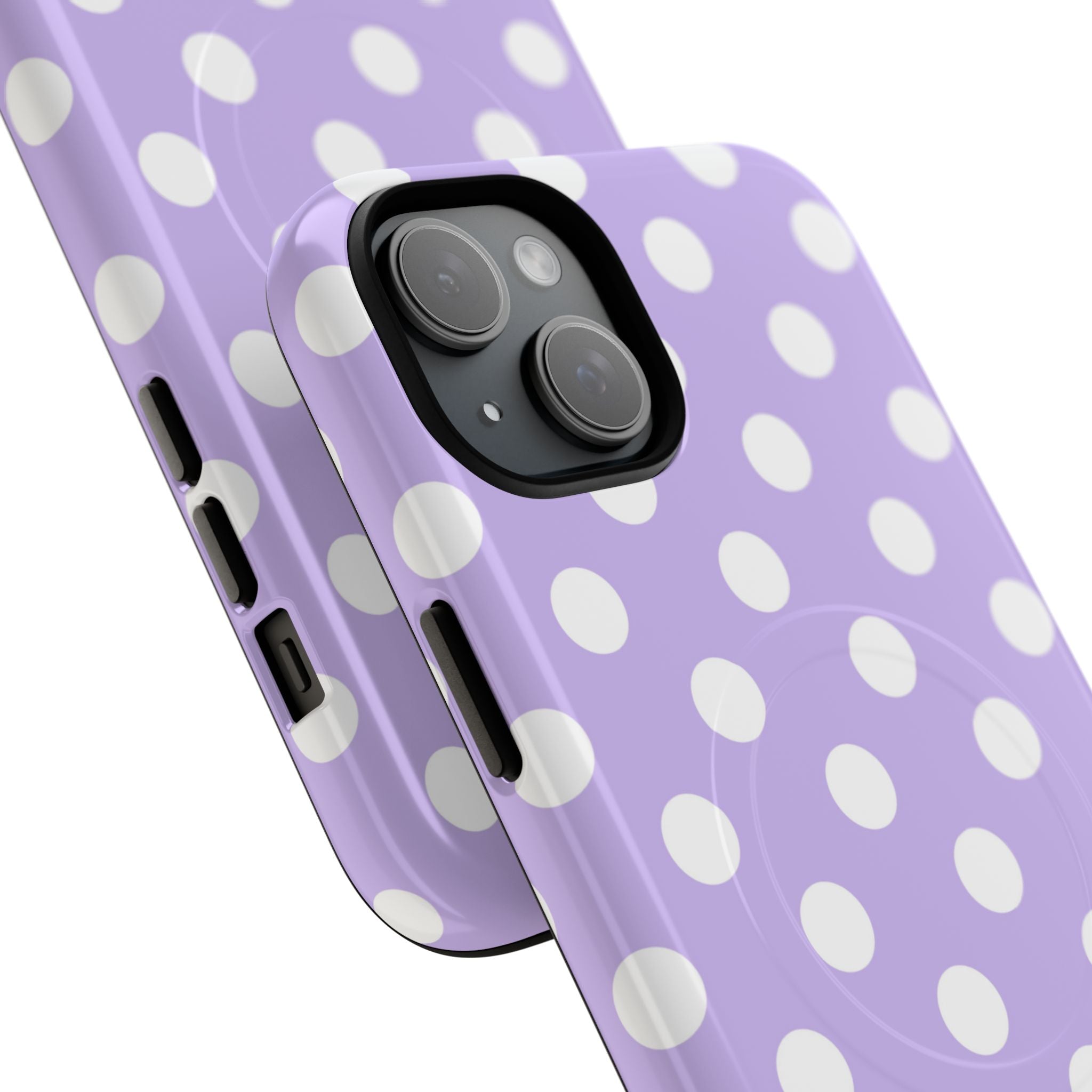 Lavender Polka Grid · Tough+ Phone Case for iPhone · Magsafe