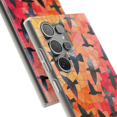 Ember Mosaic Wings · Soft Phone Case for Samsung