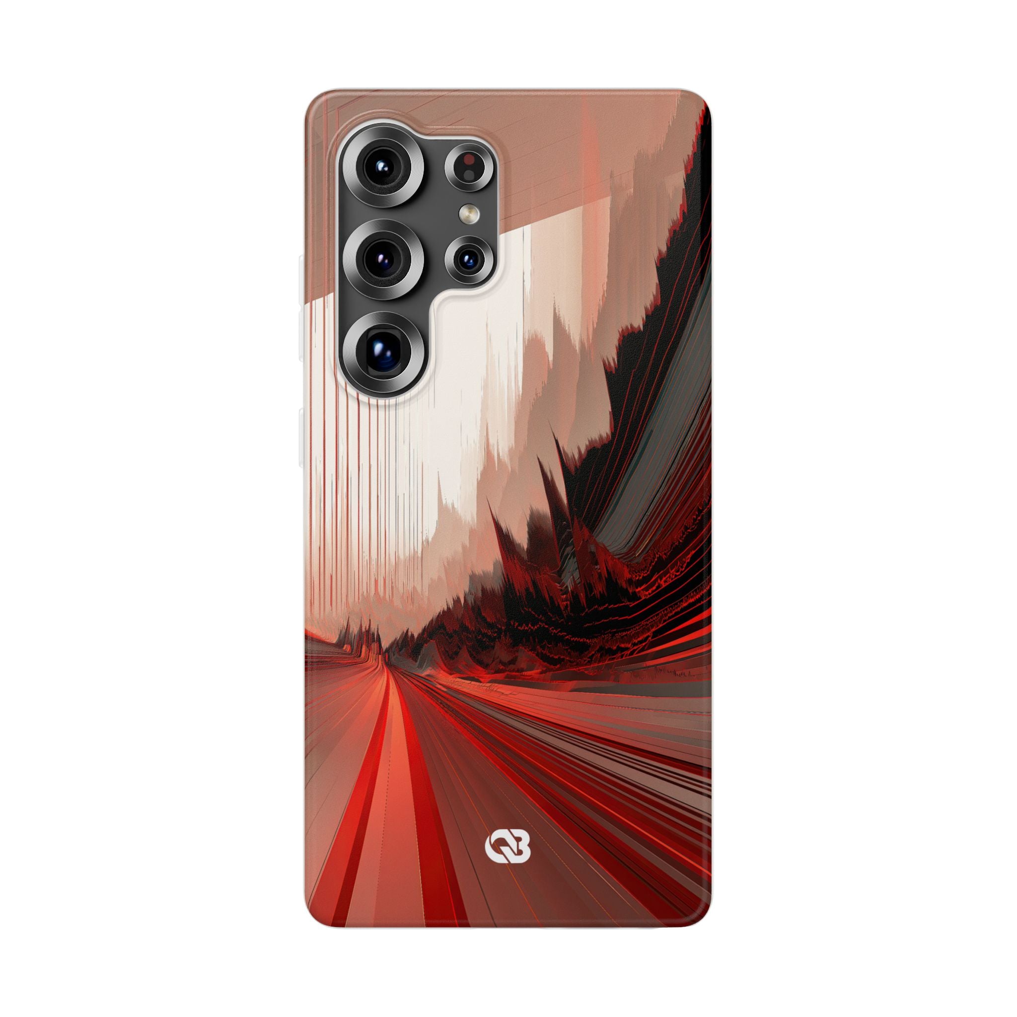 Red Lite Phone Case for Samsung - Crimson Pulse Horizon