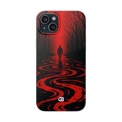 Crimson Shadow Path · Soft Phone Case for iPhone
