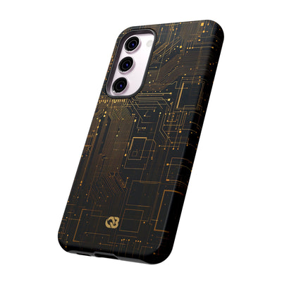 Gold Tough Phone Case for Samsung - Amber Core Mainframe