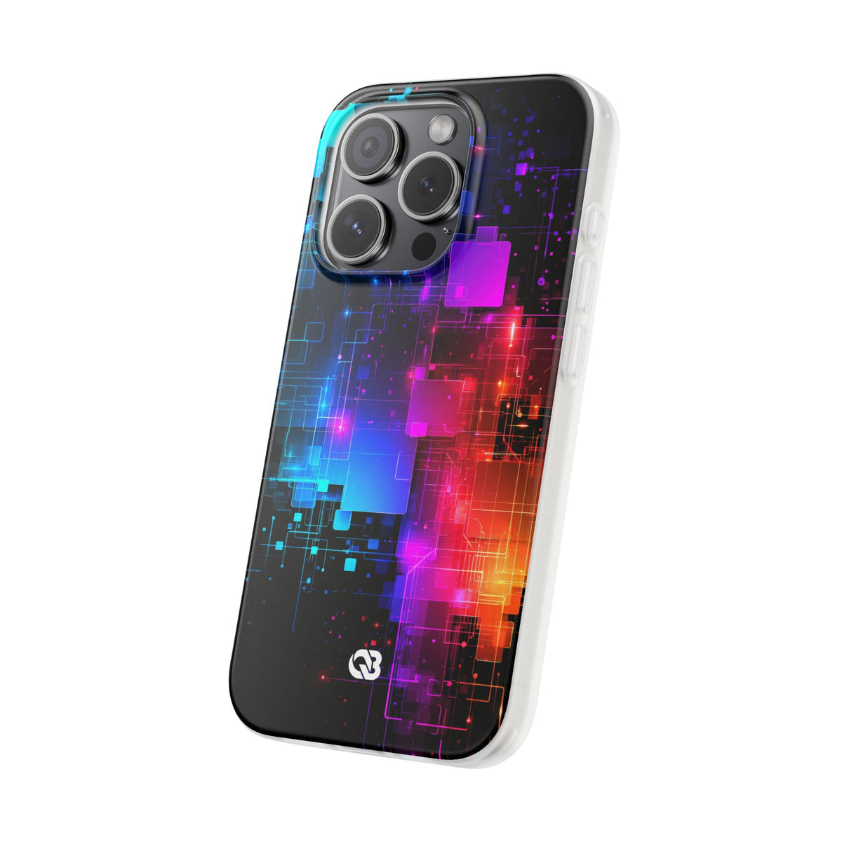 Spectral Circuit Grid · Lite Phone Case for iPhone ·  Black