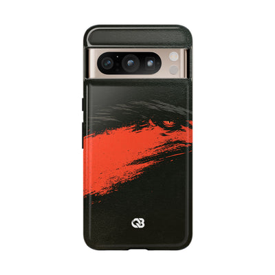 Crimson Raptor Noir · Tough Phone Case for Pixel ·  Black
