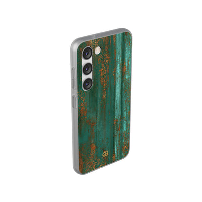 Teal Lite Phone Case for Samsung - Verdigris Copper Siding