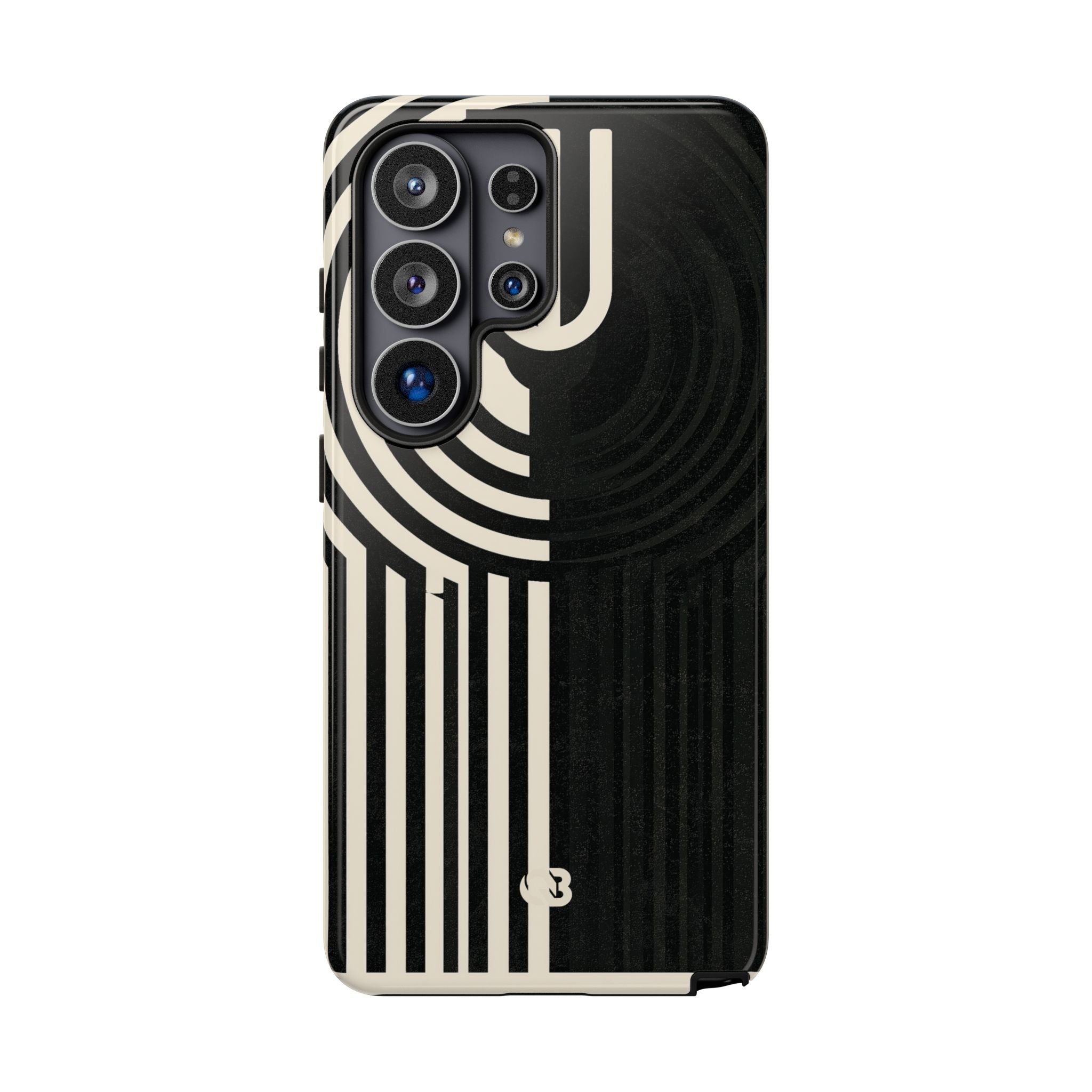 Beige Tough Phone Case for Samsung - Monolith Ivory Signal