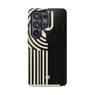 Beige Tough Phone Case for Samsung - Monolith Ivory Signal