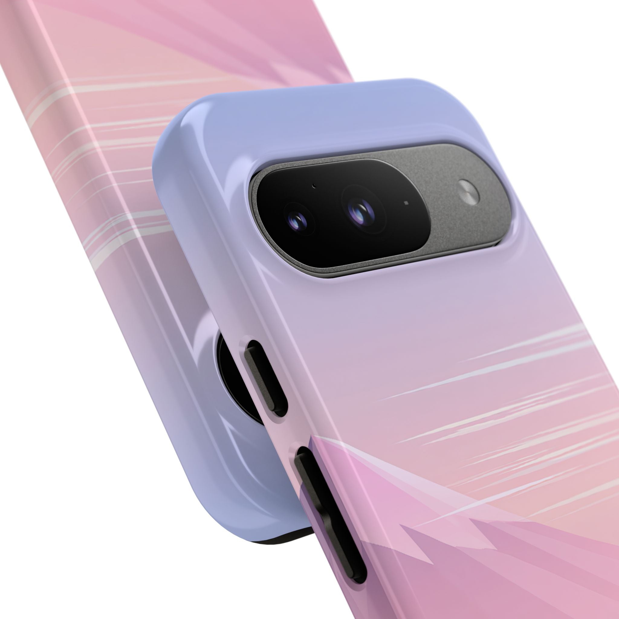 Purple Tough Phone Case for Google Pixel - Lavender Alpine Dawn