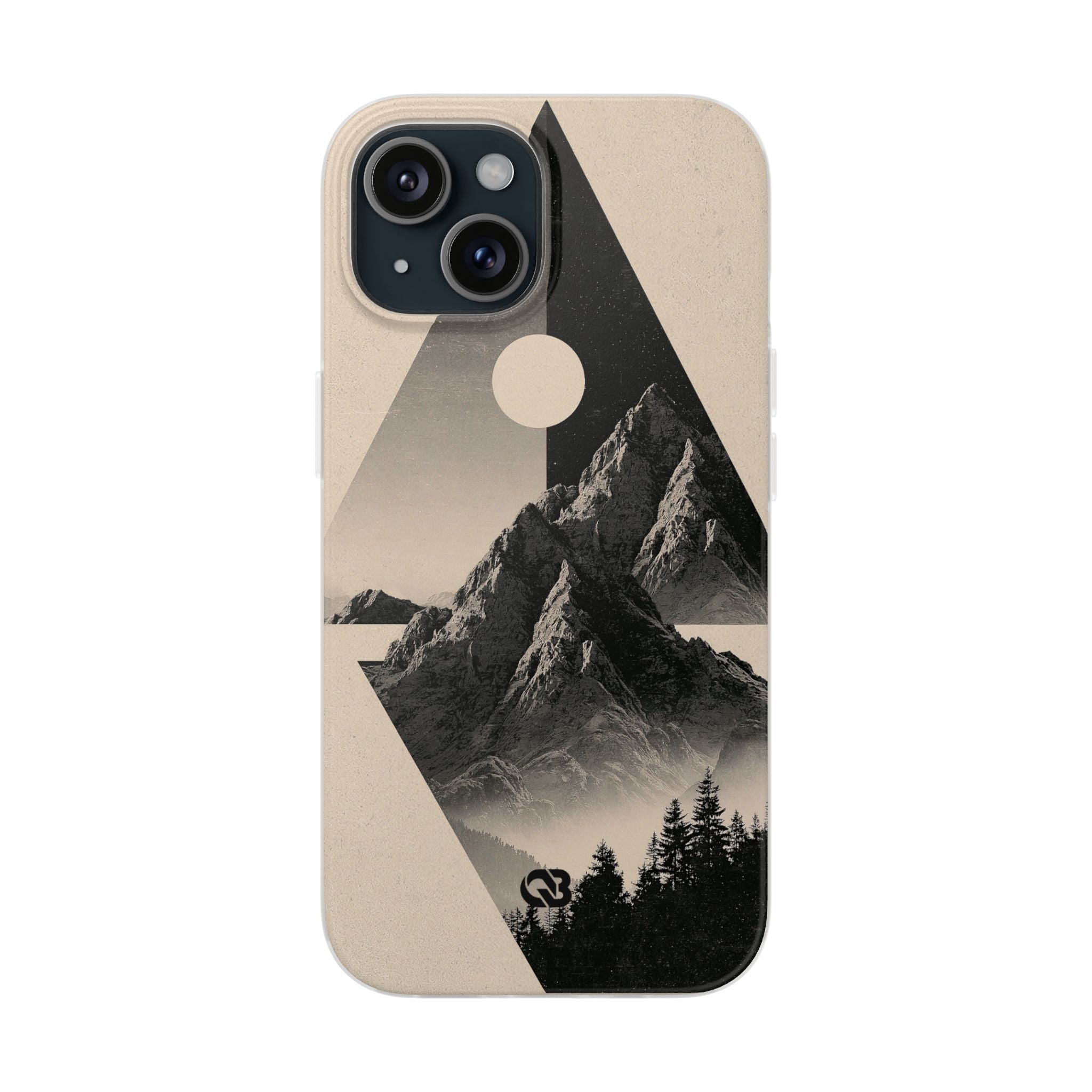Beige Lite Phone Case for iPhone - Obsidian Summit Parchment