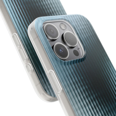 Blue Lite Phone Case for iPhone - Glacial Reeded Glass