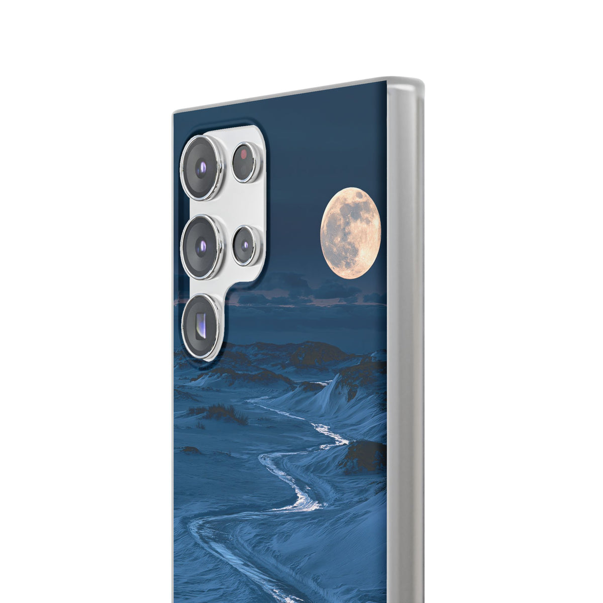 Arctic Moon Drift · Lite Phone Case for Samsung · Blue