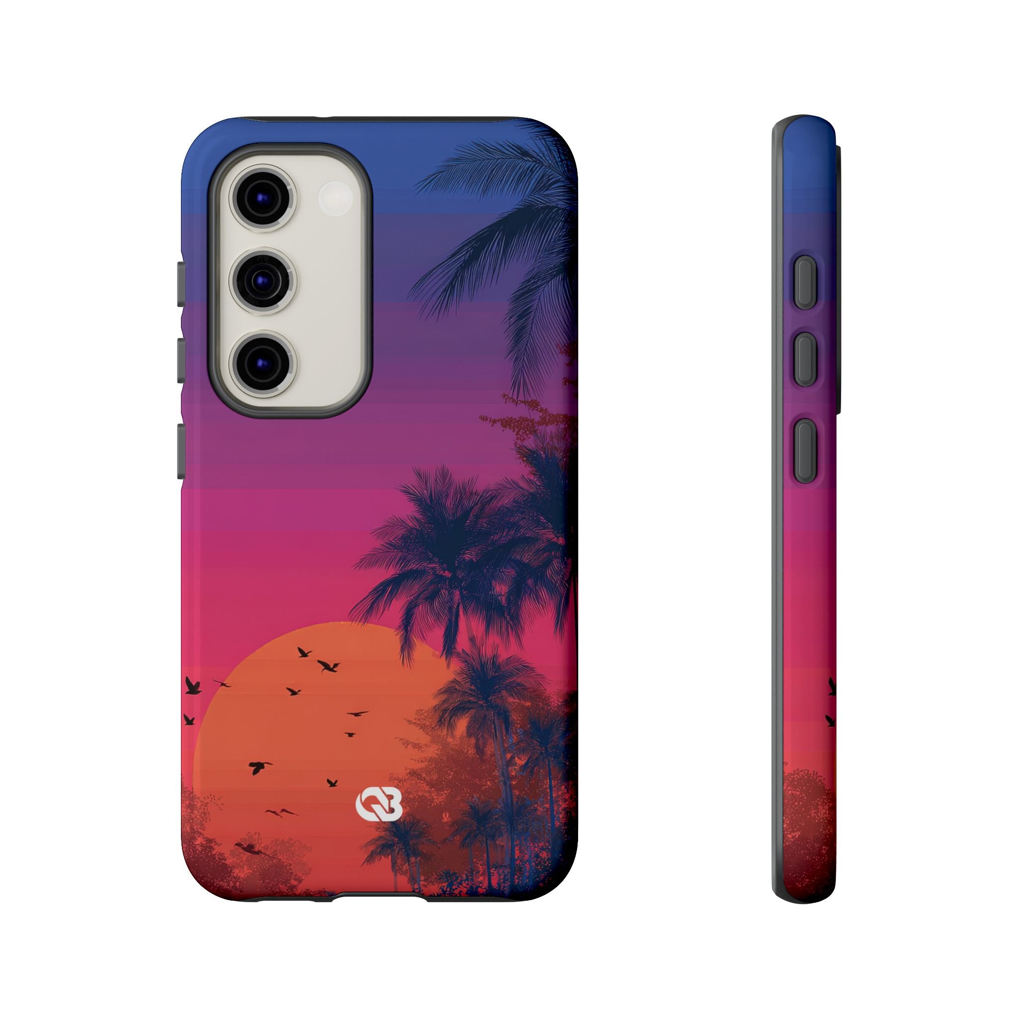 Neon Horizon Palms · Tough Phone Case for Samsung