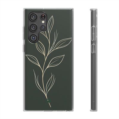 Green Lite Phone Case for Samsung - Deep Moss Willow