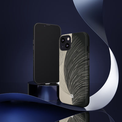 Minimal Frond Study · Tough Phone Case for iPhone · Black