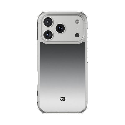 Noir Ombre Fade · Clear Impact Magnetic Phone Case for iPhone ·  Black