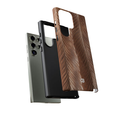 Rose Gold Weave · Tough Phone Case for Samsung · Brown