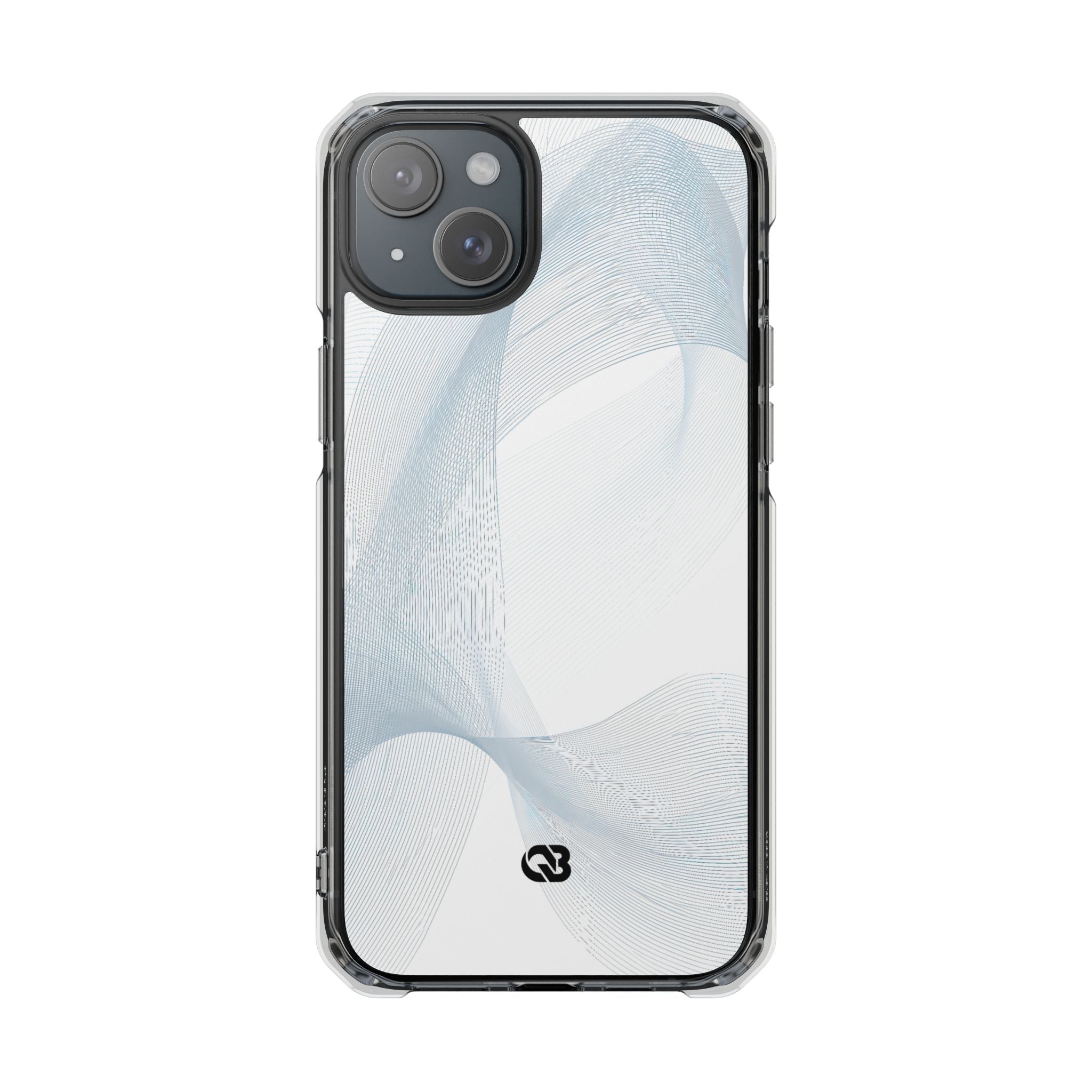 White Impact MagSafe Phone Case for iPhone - Arctic Line Current