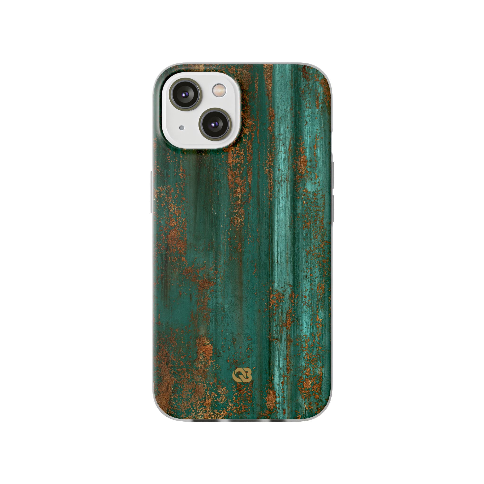 Teal Lite Phone Case for iPhone - Verdigris Copper Siding