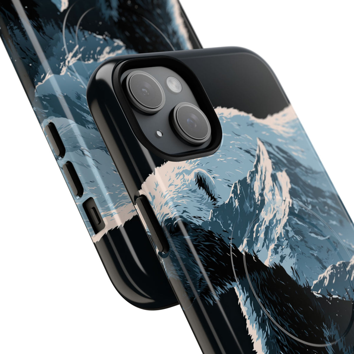 Nordic Arctic Bear · Tough 2.0 Magnetic Phone Case for iPhone · Black