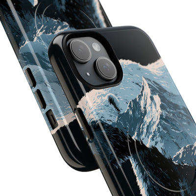 Nordic Arctic Bear · Tough 2.0 Magnetic Phone Case for iPhone · Black