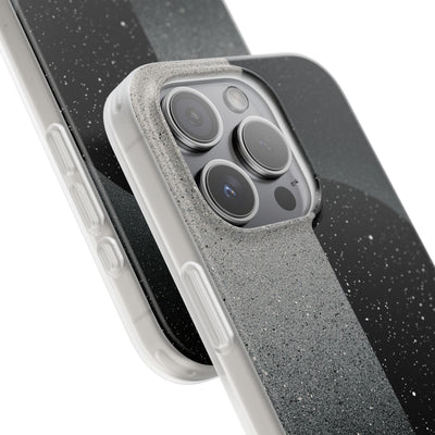 Black Lite Phone Case for iPhone - Lunar Static Orbit