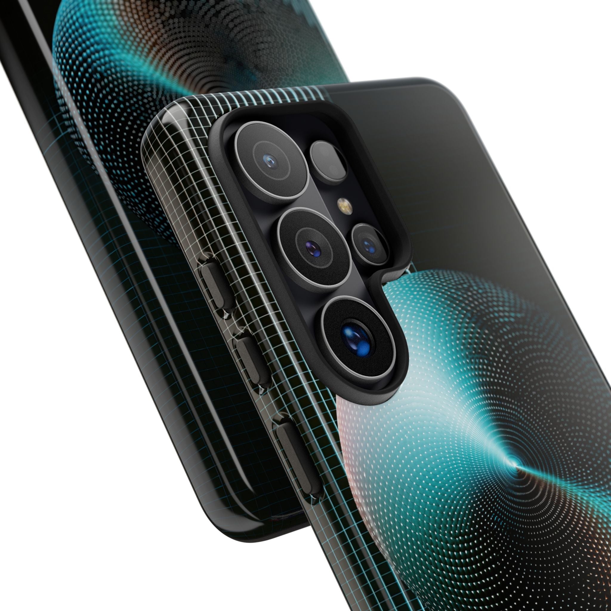 Blue Tough Phone Case for Samsung - Cyan Vector Sphere