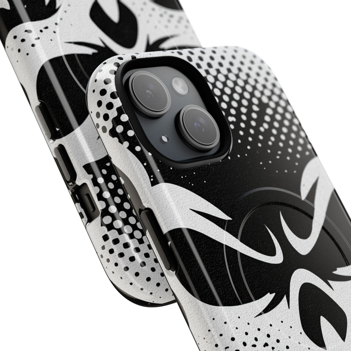 Phantom Halftone · Tough 2.0 Magnetic Phone Case for iPhone · Black