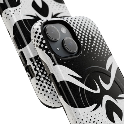 Phantom Halftone · Tough 2.0 Magnetic Phone Case for iPhone · Black